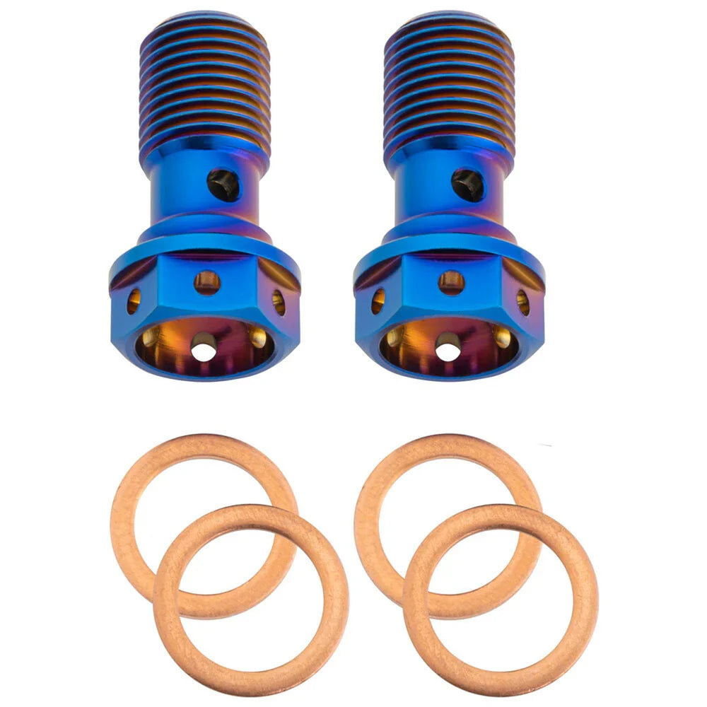 M10 x 1.25 Titanium Banjo Bolt – Grade 5 ( 2 pack )