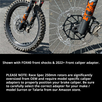 250mm Race Spec Oversize Brake Rotor [Front]