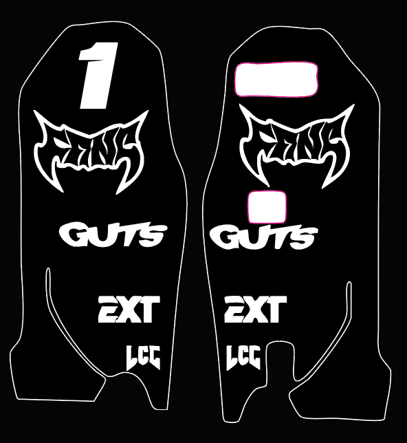 ultra bee fork gaurd decal